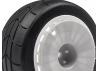 HPI WR8 Gymkhana Tyres Assembled on Fifteen52 TurboMac White Wheels - 1 Pair