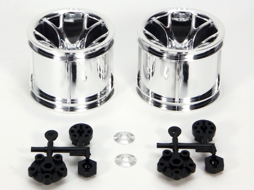 MT Mesh Wheel (Chrome) - Fits HPI Nitro MT - pair
