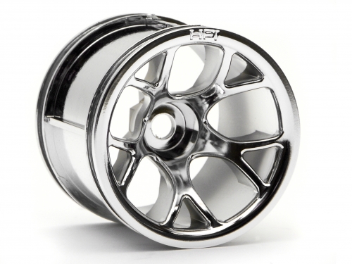 MT Mesh Wheel (Chrome) - Fits HPI Nitro MT - pair