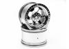 HPI 6 Spoke Wheel - Chrome - 83x56mm - 14mm Hex - (pair)