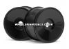 Dish Wheel Black 88X56mm/2Pcs 17mm Hex Savage / Hellfire - 2 Pcs