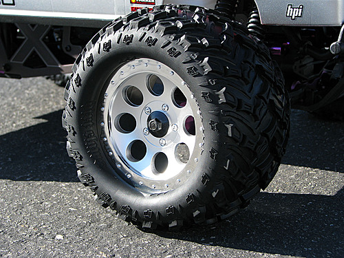 HPI Mag 8 Monster Truck Wheels - 3.2 Inch Diameter - 17mm Hex - Savage XL Standard Fit - Pair