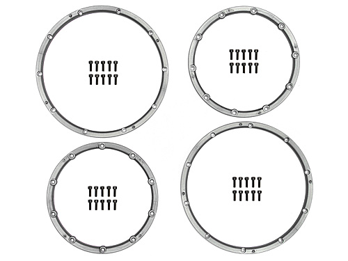 Wheel Bead Lock Rings - Silver (For 2 Wheels)