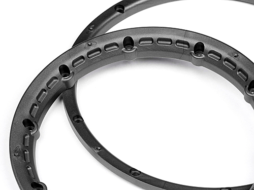 Heavy Duty Wheel Bead Lock Rings for HPI Baja 5B - Gun Metal (1 Pair - fits 2 Wheels)