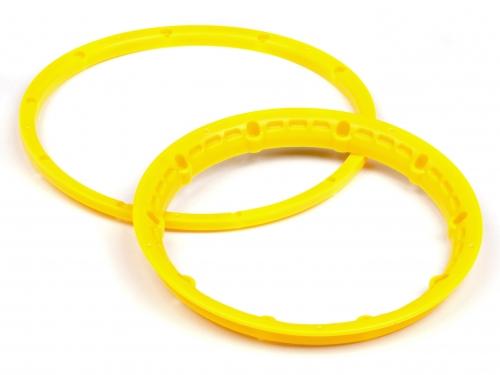 Heavy Duty Wheel Bead Lock Rings for HPI Baja 5B - Yellow (1 Pair - fits 2 Wheels)