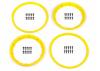 Heavy Duty Wheel Bead Lock Rings for HPI Baja 5B - Yellow (1 Pair - fits 2 Wheels)
