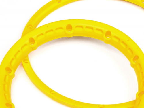 Heavy Duty Wheel Bead Lock Rings for HPI Baja 5B - Yellow (1 Pair - fits 2 Wheels)