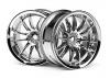 Work XSA 03C Touring Car Wheel 26mm Chrome (3mm Offset 2 Pcs)