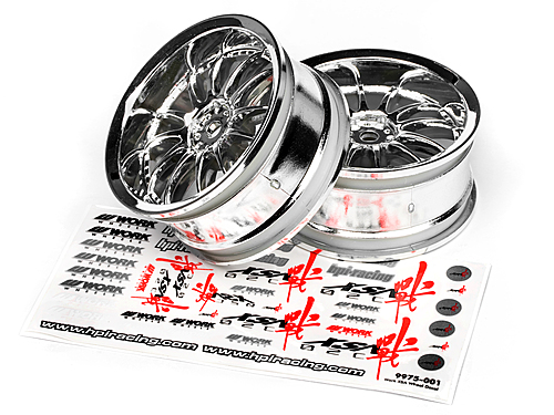 Work XSA 03C Touring Car Wheel 26mm Chrome (3mm Offset 2 Pcs)