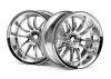 Work XSA 03C Touring Car Wheel 26mm Chrome (6mm Offset 2 Pcs)