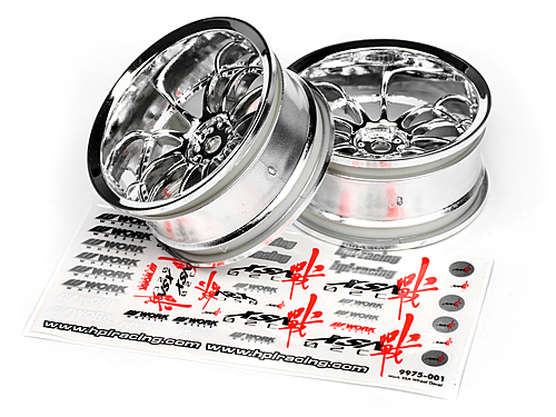 Work XSA 03C Touring Car Wheel 26mm Chrome (9mm Offset 2 Pcs)