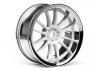 Work XSA 03C Touring Car Wheel 26mm Chrome/White (3mm Offset 2 Pcs)