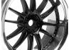 Work XSA 03C Touring Car Wheel 26mm Chrome/Black (3mm Offset 2 Pcs)