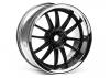 Work XSA 03C Touring Car Wheel 26mm Chrome/Black (3mm Offset 2 Pcs)