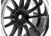 Work XSA 03C Touring Car Wheel 26mm Chrome/Black (6mm Offset 2 Pcs)
