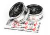 Work XSA 03C Touring Car Wheel 26mm Chrome/Black (6mm Offset 2 Pcs)