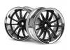 Work XSA 03C Touring Car Wheel 26mm Chrome/Black (6mm Offset 2 Pcs)