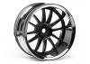 Work XSA 03C Touring Car Wheel 26mm Chrome/Black (9mm Offset 2 Pcs)