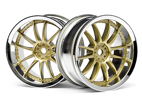 Work XSA 02C Wheel 26mm Chrome/Gold (3mm Offset)