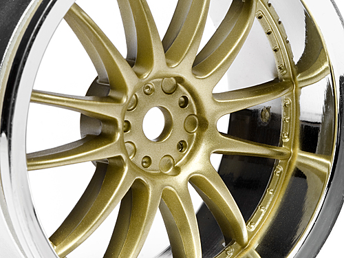 Work XSA 02C Wheel 26mm Chrome/Gold (3mm Offset)
