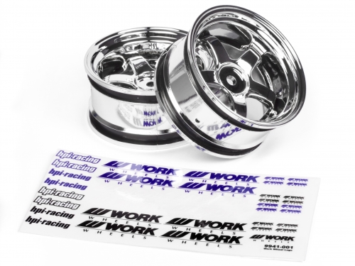 Work Meister S1 Wheel 26mm Chrome 6mm Offset