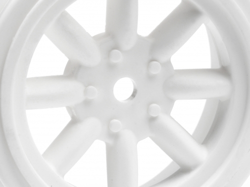 Vintage 8 Spoke Wheel 26mm White 0mm Offset