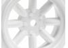 Vintage 8 Spoke Wheel 26mm White 0mm Offset