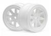 Vintage 8 Spoke Wheel 26mm White 0mm Offset