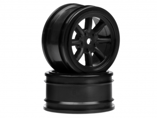 Vintage 8 Spoke Wheel 26mm Black 0mm Offset