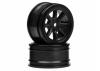 Vintage 8 Spoke Wheel 26mm Black 0mm Offset