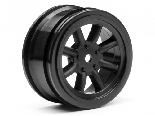 Vintage 8 Spoke Wheel 26mm Black 0mm Offset