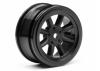Vintage 8 Spoke Wheel 26mm Black 0mm Offset
