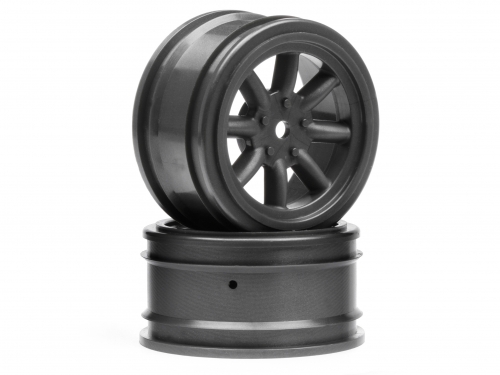 Vintage 8 Spoke Wheel 26mm Gunmetal 0mm Offset