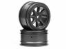 Vintage 8 Spoke Wheel 26mm Gunmetal 0mm Offset
