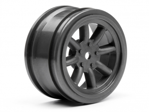 Vintage 8 Spoke Wheel 26mm Gunmetal 0mm Offset