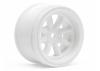 Vintage 8 Spoke Wheel 31mm White 6mm Offset