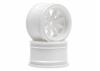 Vintage 8 Spoke Wheel 31mm White 6mm Offset