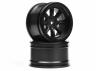 Vintage 8 Spoke Wheel 31mm Black 6mm Offset
