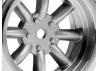 Vintage 8 Spoke Wheel 31mm Matt Chrome 6mm Offset