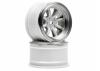 Vintage 8 Spoke Wheel 31mm Matt Chrome 6mm Offset