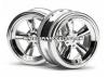 Vintage 5 Spoke Wheel 26mm Shiny Chr for 26mm Vint. Tyres