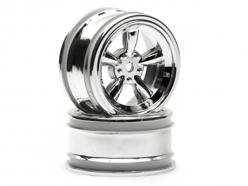 Vintage 5 Spoke Wheel 26mm Shiny Chr for 26mm Vint. Tyres