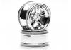 Vint 5 Spoke Whl 31mm/6mm Oset Shiny Chr for 31mm Vint. Tyres