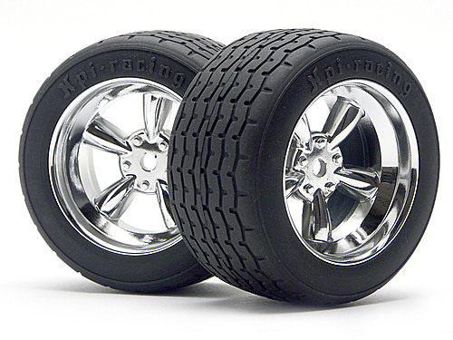 Vint 5 Spoke Whl 31mm/6mm Oset Shiny Chr for 31mm Vint. Tyres