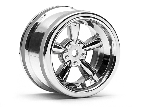 Vint 5 Spoke Whl 31mm/6mm Oset Shiny Chr for 31mm Vint. Tyres