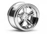 Vint 5 Spoke Whl 31mm/6mm Oset Shiny Chr for 31mm Vint. Tyres