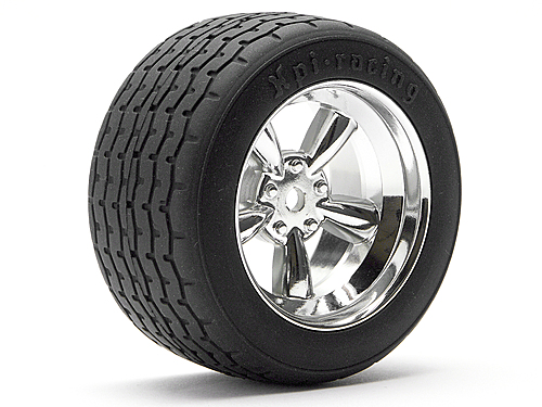 Vint 5 Spoke Whl 31mm/6mm Oset Shiny Chr for 31mm Vint. Tyres