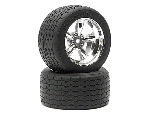 Vint 5 Spoke Whl 31mm/6mm Oset Shiny Chr for 31mm Vint. Tyres