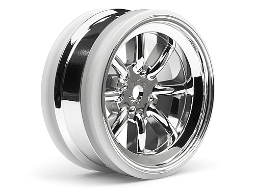 HPI Mx60 8 Spoke Wheel Chrome (3mm Offset/2Pcs)