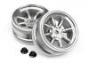 HPI Mx60 8 Spoke Wheel Matte Chrome (3mm Offset)
